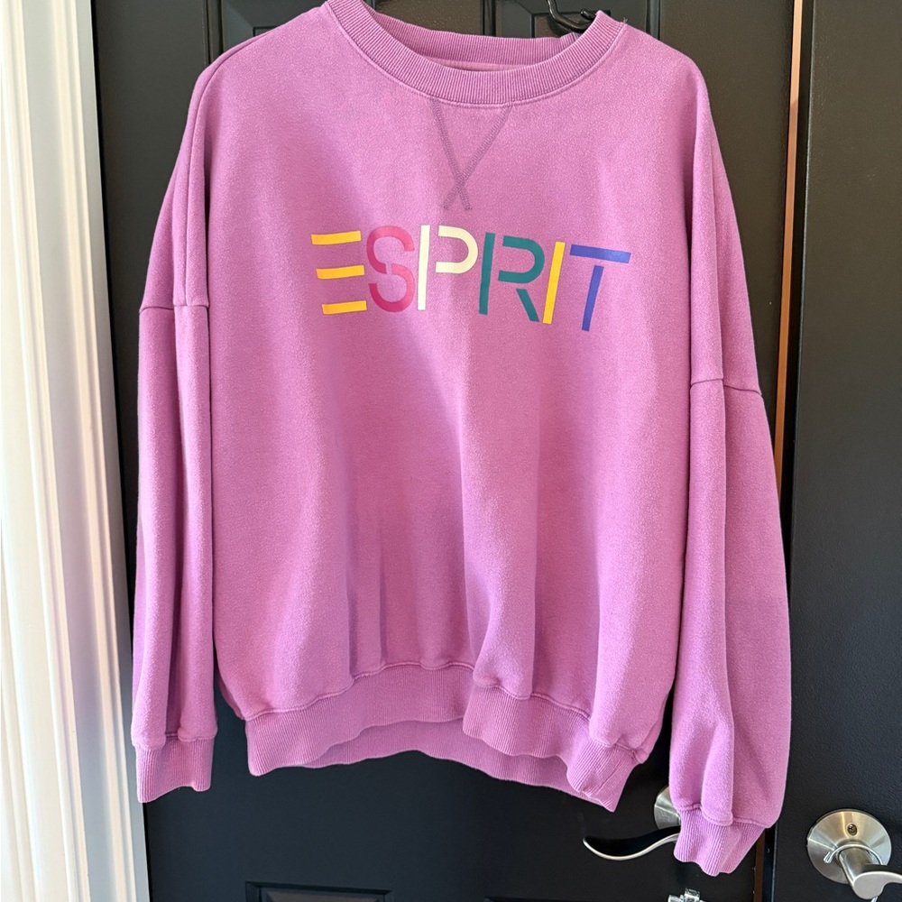 Esprit Vintage Women's Lavender Crew Neck Sweater